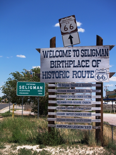 Seligman Arizona Birthplace Sign by Sheree Zielke