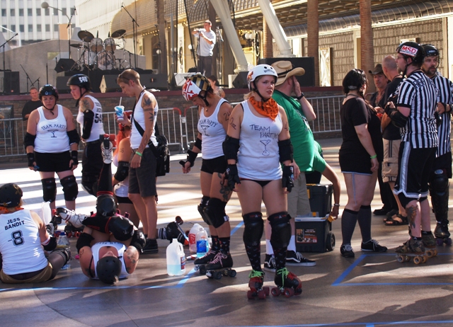 Roller Derby Ladies in Las Vegas by Sheree Zielke