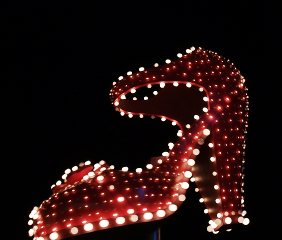 Ruby Slipper Neon Sign in Las Vegas by Sheree Zielke